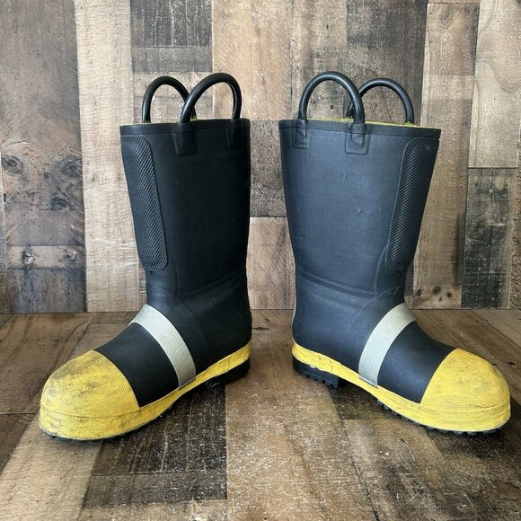 Thorogood 807 6000 Hellfire Steel Toe Hazmat Fire Fighting Work Boots Mens 8 W - Picture 8 of 12